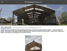 Tablet Screenshot of etexbuildingsolutions.com